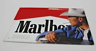 Vintage Marlboro Man 1994 Tin Metal Sign Advertising Philip Morris Cowboy Rare • $140
