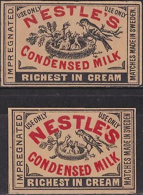 Old Matchbox Labels Sweden Nestle's Condensed Milk • $3.79