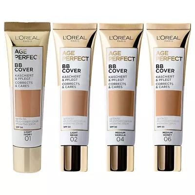 L’Oreal Paris Age Perfect BB Cover Cream 30ml SPF50 ~Please Choose Shade~ • £7.98