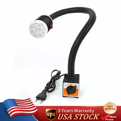 Magnetic Base Work Light Uniform Luminance Gooseneck CNC Machine Lathe LED Lamp • $31.35