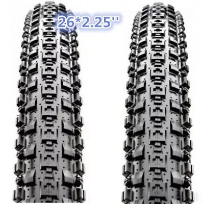 2PCS Maxxis Crossmark MTB Tyres 26 X 2.25 Black Mountain Bike Durable Tire 65PSI • $130.24