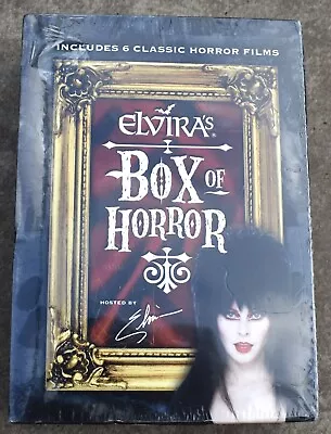 ELVIRA'S BOX OF HORROR 6 MOVIE DVD BOXED SET (Time Life) NEW FACTORY SEALED • $24.99