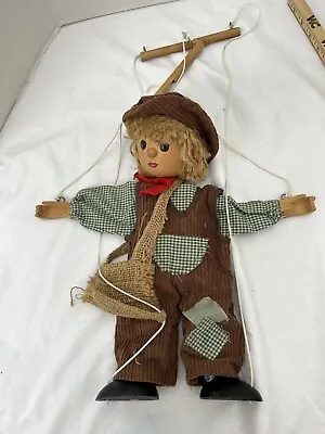 Marionette Wooden String Traveling Hobo Boy Puppet  17  • $19.99