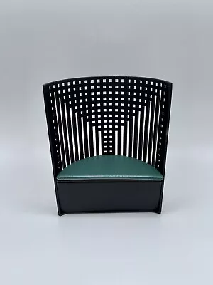 £35.91 • Buy Miniature 1:12 Scale MCM Chair Willow Chair By Charles Rennie Mackintosh - Teal