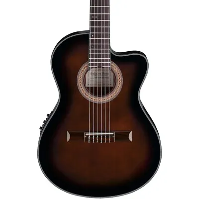 Ibanez GA35 Thinline Acoustic-Electric Classical Guitar Dark Violin Burst • $329.99