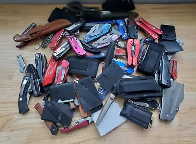 TSA LOT Of Knives Multi Tools & More! 15+ LBS Variety Mix! FREE SHIPPING! • $84.99