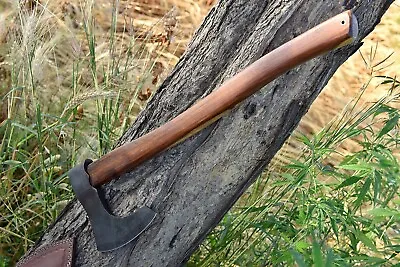 Viking Hand Forged 1095 High Carbon Steel Blade Tomahawkhatchetcombat Axe • $69.55