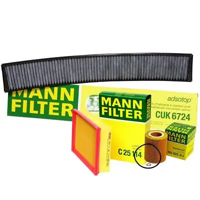 Mann Oil Air Carbon Cabin Filter Service Kit For BMW E36 E46 E83 3 Series • $49.95