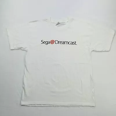 VINTAGE Sega Dreamcast Shirt Adult Extra Large White Black Logo Video Games Mens • $38.88