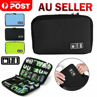 $9.89 • Buy Electronic Accessories Cable Organizer Bag Travel USB Charger Storage Case Pouch