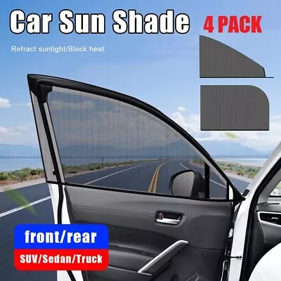 4PCS Car Side Window Sun Shade Cover Visor Mesh Shield UV Block Screen For SUV • $11.60