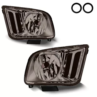 1 Pair Left Right Headlight Assembly For 2005-2009 Ford Mustang Chrome Housing • $34.71