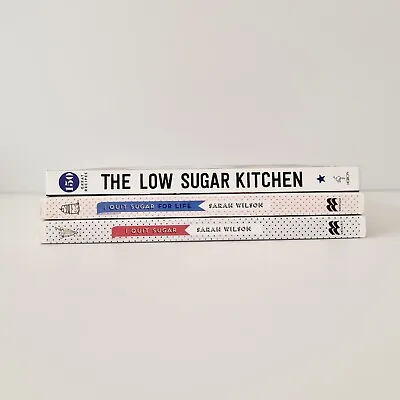 $34.95 • Buy 2 X I Quit Sugar Paperbacks By Sarah Wilson / Low Sugar HC Cookbook Bundle