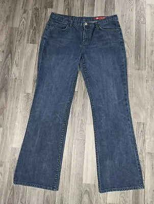 X2 Denim Laboratory Women Size 12 Regular Embroidered Medium Wash Stretchy Jeans • $14.17