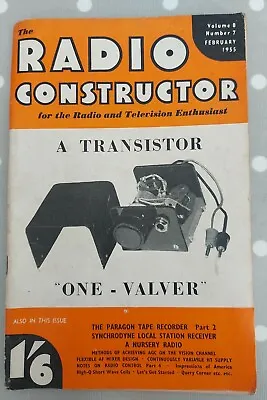 The Radio Constructor Magazine FEB 1955 • £4.99