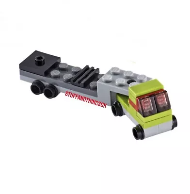 LEGO Miniature Minifigure Semi Truck Trailer￼ Mini Figure NEW Sealed • $13.40