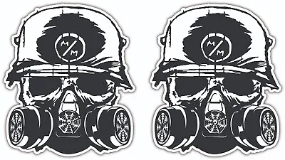 2x METAL MULISHA LOGO DECAL STICKER US MADE CAR WINDOW SKULL HELMET TRUCK ATV • $99.99