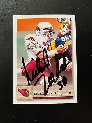 Michael Zordich Signed 1992 Upper Deck #488 Card Arizona Cardinals Autograph COA • $5.99