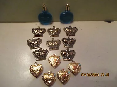 Vintage Lockets & Crafts  Crowns & Paris Perfume Bottles • $8.99