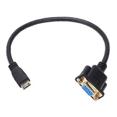 Mini HDMI Male To VGA Female M/F Connector Cable Adapter Converter Cord 1080P • $4.09