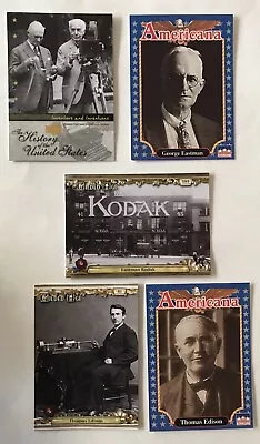 George EastmanThomas Edison Kodak Camera  Inventor Collector Cards 5 Different • $5