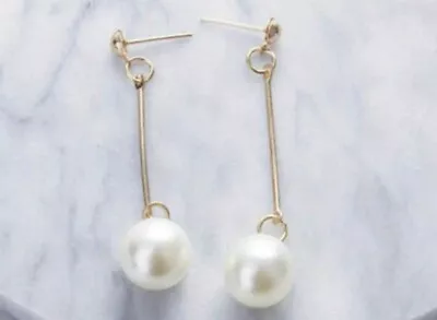 Pearl Look With Stud Fastenings Earrings  • £1.99