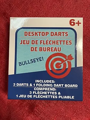 Desktop Darts Game New Magnetic 3 Darts Folding Small Office Fun Gift • $7.39