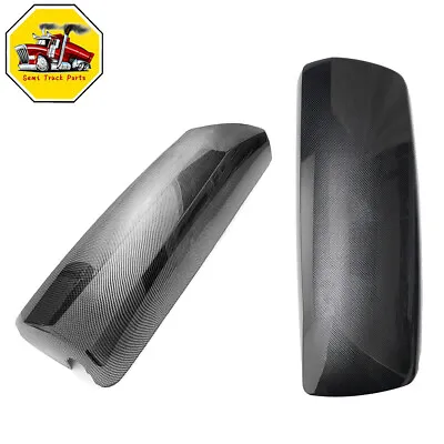 Door Mirror Cover Carbon Fiber Pattern Pair For Volvo VNL 2004-2017 Left & Right • $89.98