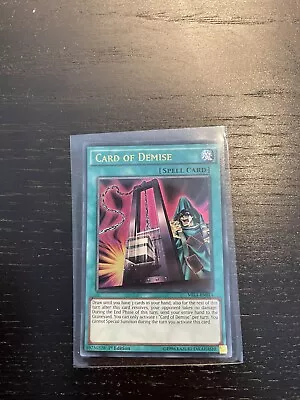 Yugioh - Card Of Demise - MIL1-EN014 - Ultra Rare - 1st Edition - NM • $12.90