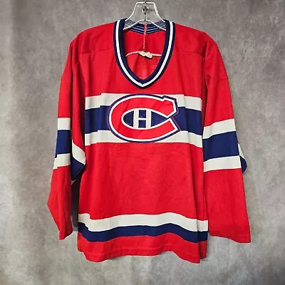 Vintage 90s CCM NHL Montreal Canadiens Patrick Roy 33 Hockey Jersey Mens S • $34.99