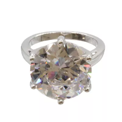 £14.50 • Buy Adrian Buckley Silver Ring Pave Collection Circle Crystal Ladies Jewellery Small