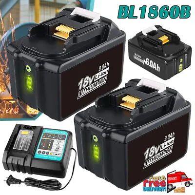 18V 9.0Ah Battery For Makita 18 Volt 6.0Ah LXT Lithium-Ion BL1860B BL1830 BL1850 • $17.99