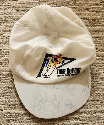 1993 Tour Du Pont Cycling Cap Hat - Signed By Eddy Merckx • $5