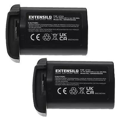 2x Battery For Canon 1D Mark 3 1D Mark 4 1DS Mark 3 1DX 540EZ 550EX 2600mAh • £59.59