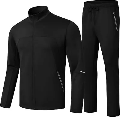 Men's Tracksuits Sets Outfits 2 Pieces Jogging Suits Athletic Warm Up Sweatsuit • $103.90