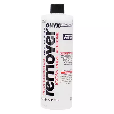 Onyx Professional 100% Pure Acetone Maximum Strength Nail Polish Remover Bottle • $13.28