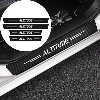 4pcs For Jeep Altitude Carbon Fiber Car Door Sill Plate Protector Cover Sticker • $11.59