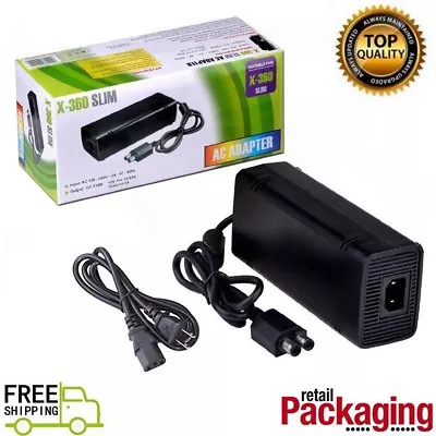 $16.90 • Buy New SLIM AC Power Supply Brick Charger Adapter Cable Cord For Microsoft Xbox 360