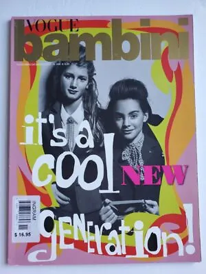 2015 Vogue BAMBINI Italia Holiday Issue Cool Kids Fashion Michel Comte RARE • $49.99