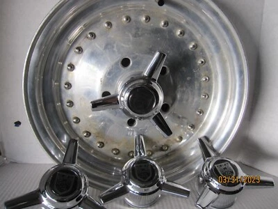 $95.95 • Buy 1 Kit Of 4 Caps 3 Bars Spinners/ 5 Lug Autodraglite Centerline Whees W/vintage