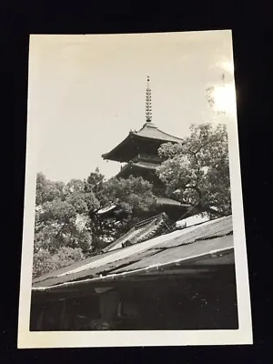 #6219 Japanese Vintage Photo 1940s / Landscape Five-storied Pagoda • £3.23