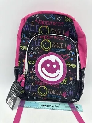 Trail Maker Smiley Face Sparkly Backpack • $14.95