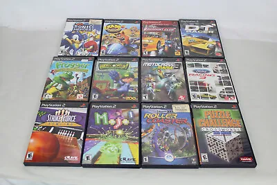 PS2 Game Lot Crash Sonic Heroes Frogger Midnight Club Puzzle Bowling • $28.80
