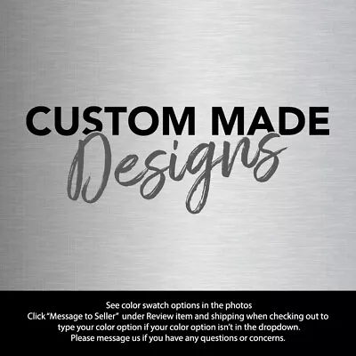 CUSTOM G M C 1-COLOR VINYL DECAL STICKER - 3  - 4  Wide (Set Of 2) • $10.49