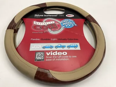 Hopkins 97006-9 HyperFLEX Deluxe Burlwood TAN Steering Wheel Cover 14.5 -15.5  • $13.57