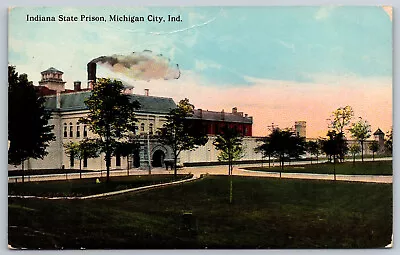 Postcard Indiana State Prison Michigan City IN G13 • $5.50