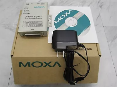 NEW Moxa NPort DE-211 1-Port Serial Server 10M Ethernet RS-232/422/485 DB25 • $27.94