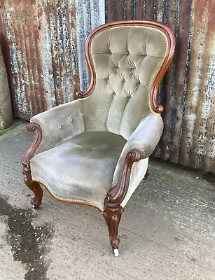 £165 • Buy Victorian Mahogany Spoon Back Armchair