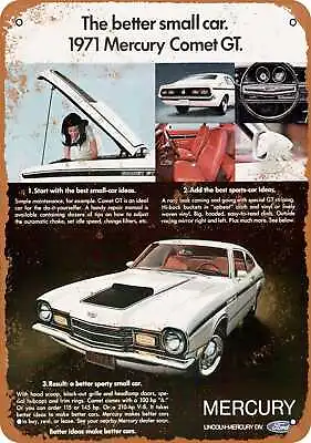 Metal Sign - 1971 Mercury Comet GT - Vintage Look Reproduction • $18.66