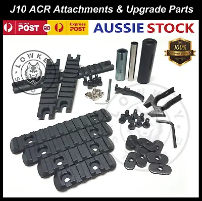 Upgrade J10-ACR Hop Up Nylon/Metal Rail Set Gen 10 Attachment Parts Gel Blaster • $45.74